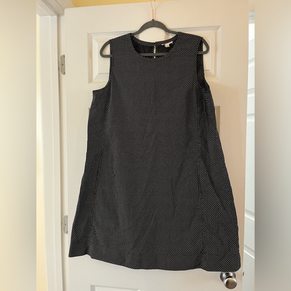 Eileen Fisher Black and White Midi Dress